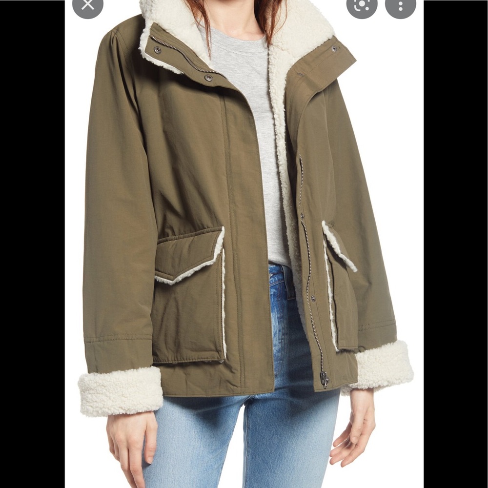 NWT Thread & Supply size XS lined winter coat